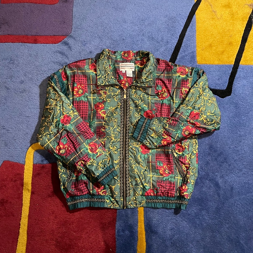 Vintage Westbound Multicolored Floral Jacket